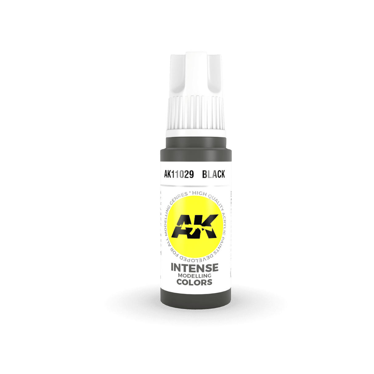 AK Interactive Black Intense Acrylic Paint 17ml 3rd Generation [AK11029]