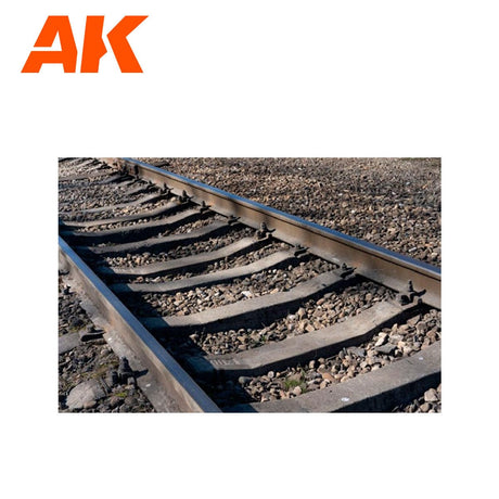 AK Interactive Dioramas: 1/72 Small Railroad Ballast