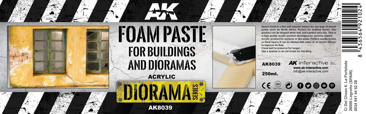 AK Interactive Dioramas: Foam Texturizer & Sealer