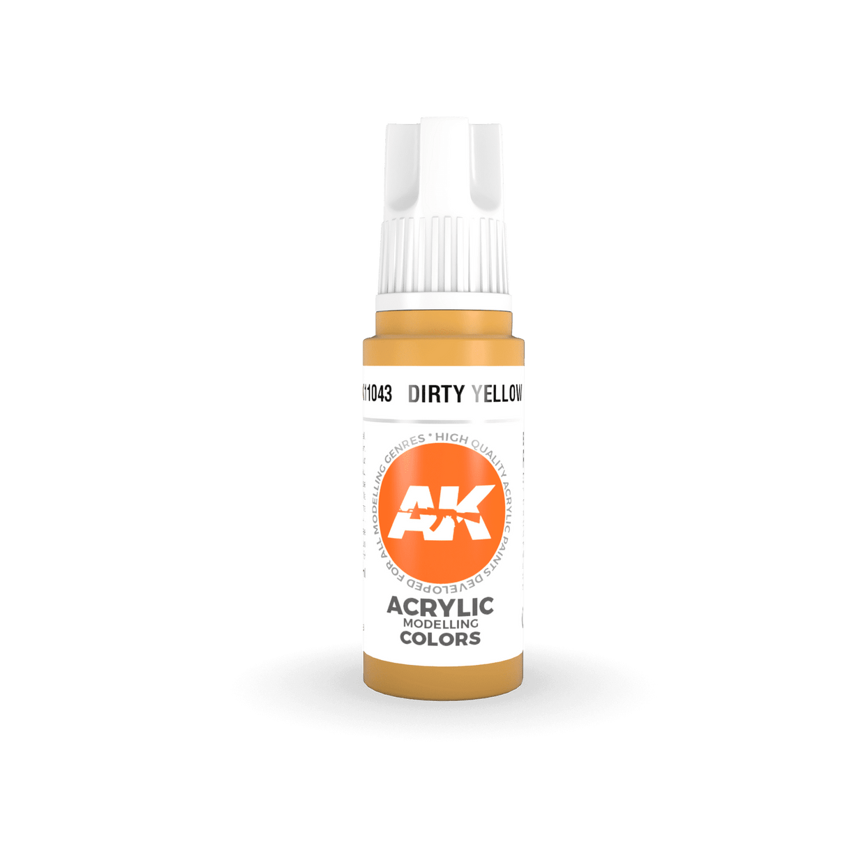 AK Interactive Dirty Yellow Acrylic Paint 17ml 3rd Generation [AK11043]
