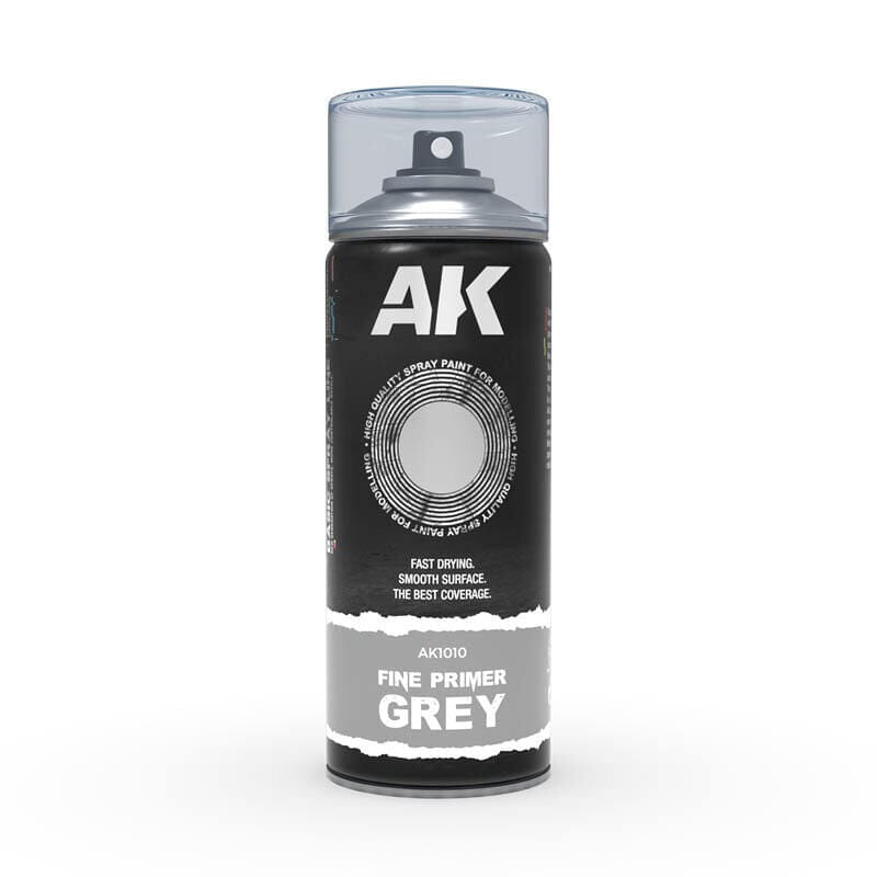 AK Interactive Fine Primer Grey - Spray Paint 400ml [AK1010]