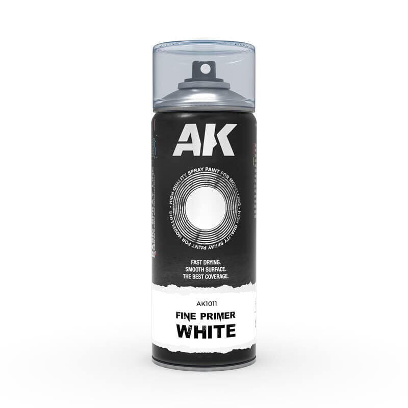 AK Interactive Fine Primer White - Spray Paint 400ml [AK1011]