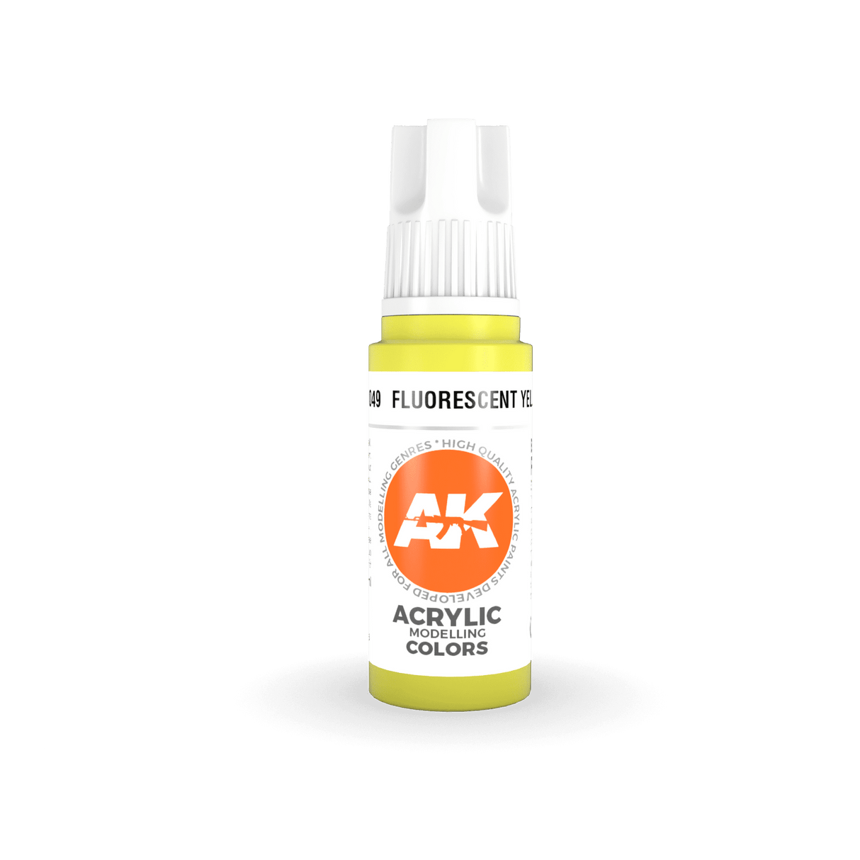 AK Interactive Fluorescent Yellow Acrylic Paint 17ml 3rd Generation [AK11049]