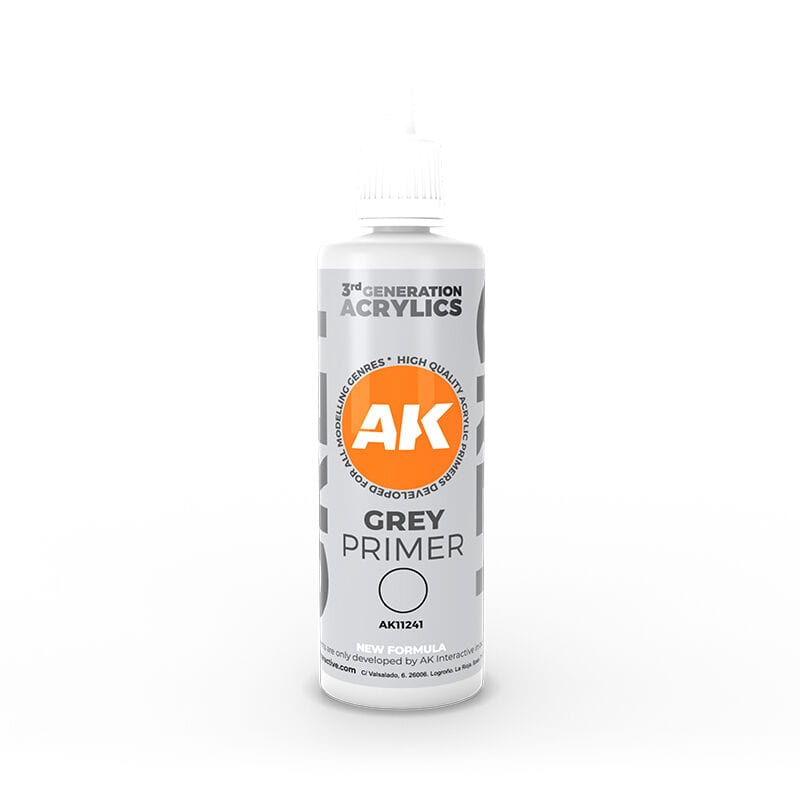 AK Interactive Grey Primer 100ml 3rd Generation [AK11241]