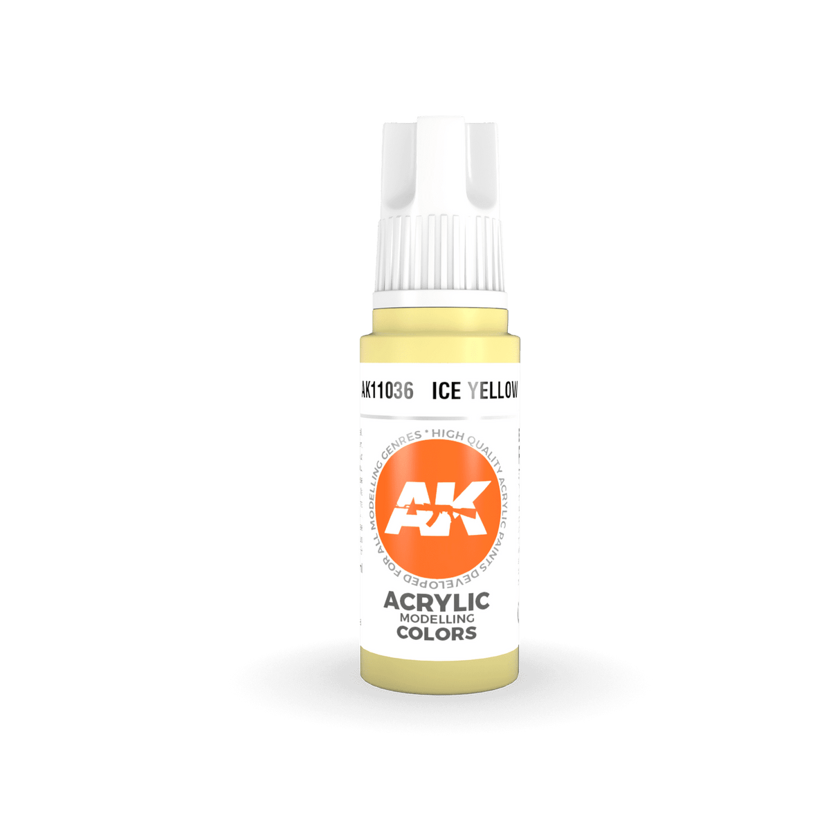 AK Interactive Ice Yellow Acrylic Paint 17ml 3rd Generation [AK11036]
