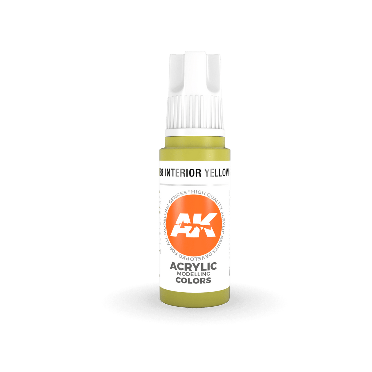 AK Interactive Interior Yellow Green Acrylic Paint 17ml 3rd Generation [AK11138]