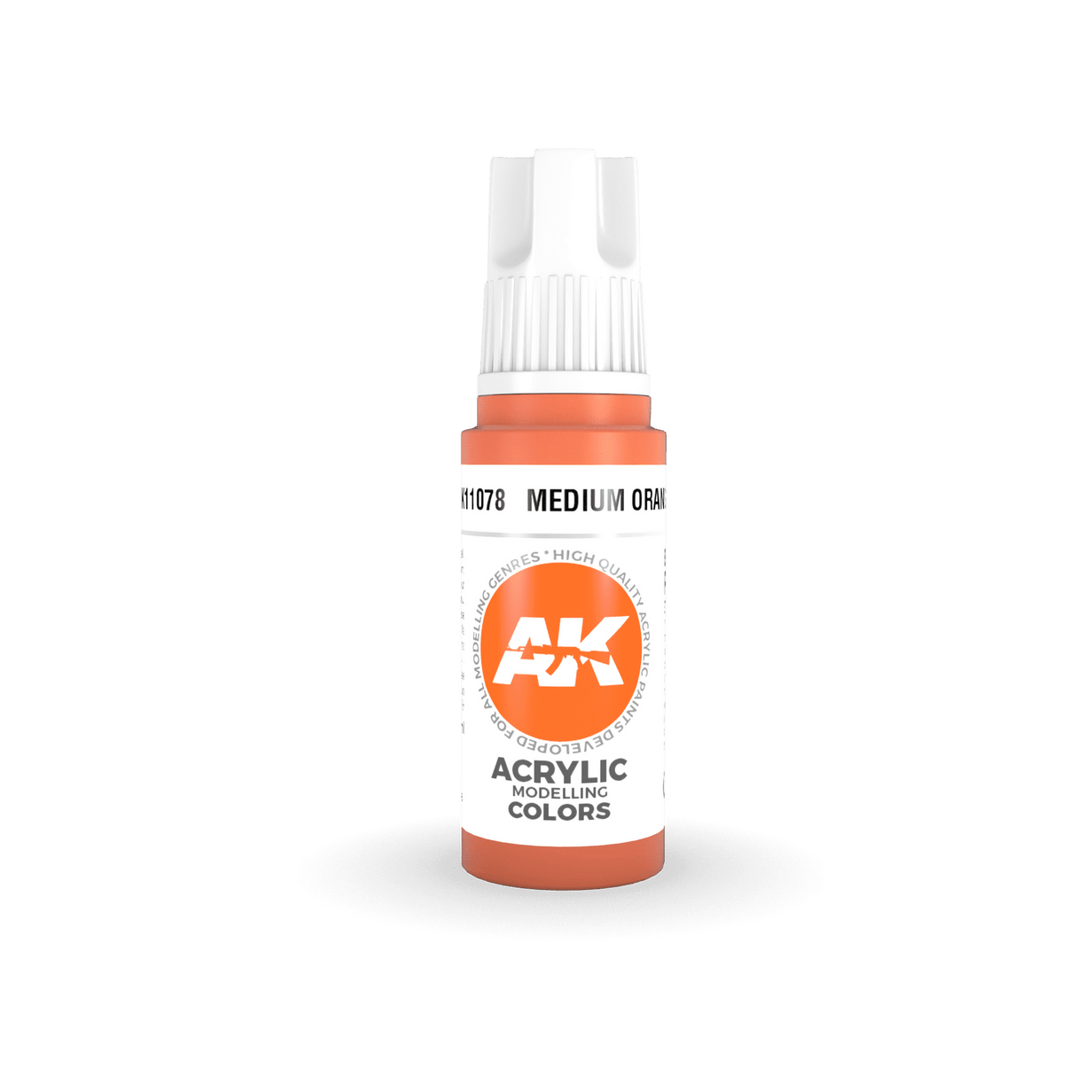 AK Interactive Medium Orange Acrylic Paint 17ml 3rd Generation [AK11078]