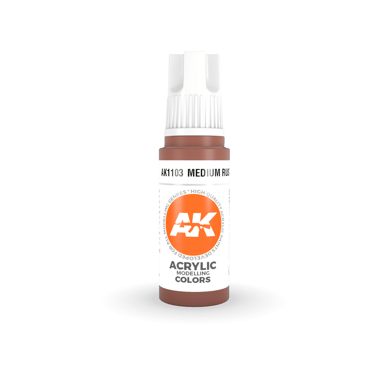 AK Interactive Medium Rust Acrylic Paint 17ml 3rd Generation [AK11103]