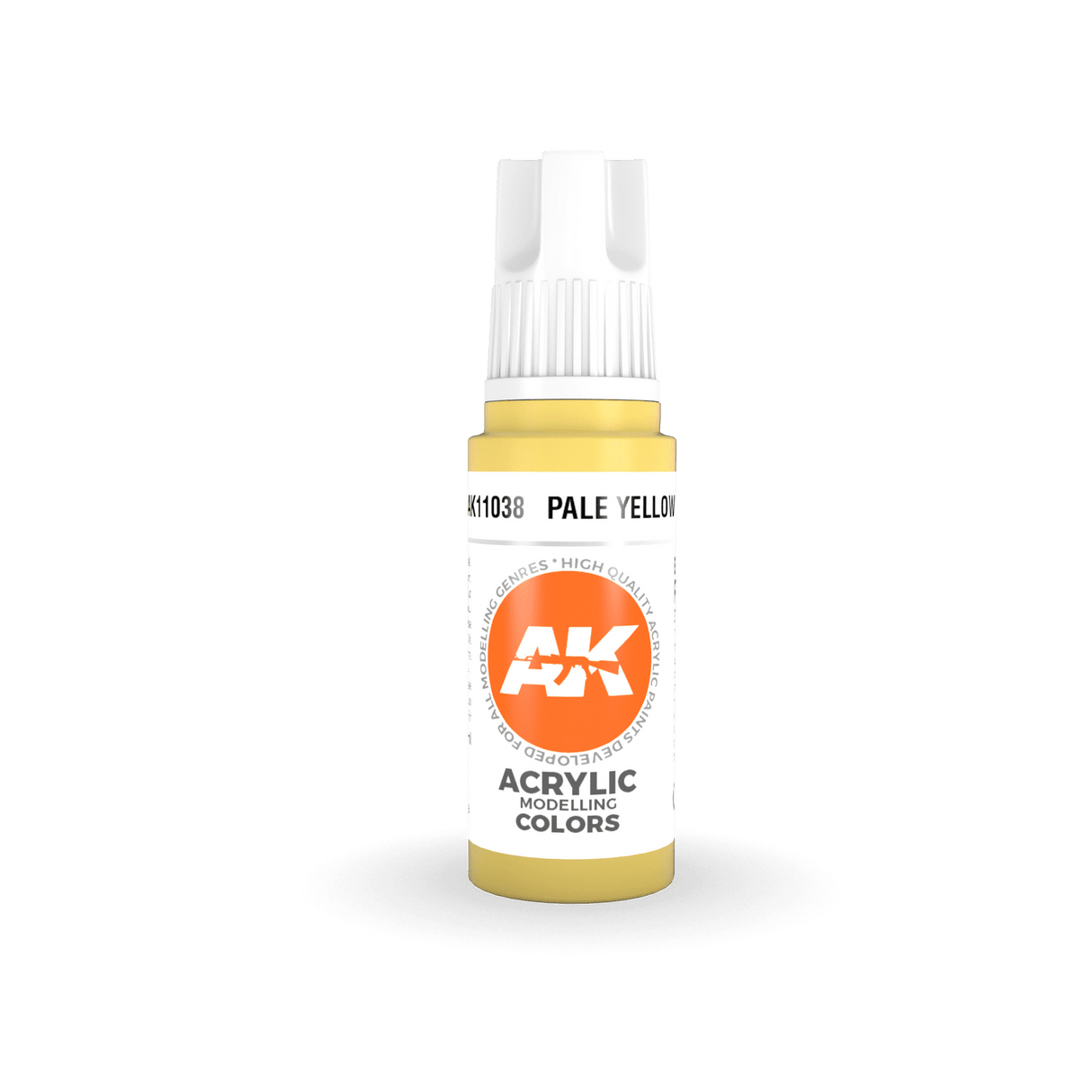 AK Interactive Pale Yellow Acrylic Paint 17ml 3rd Generation [AK11038]