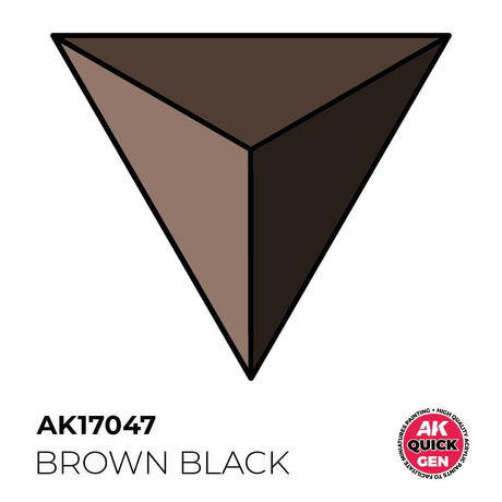 AK Interactive Quick Gen: Brown Black - 18ml Acrylic Paint