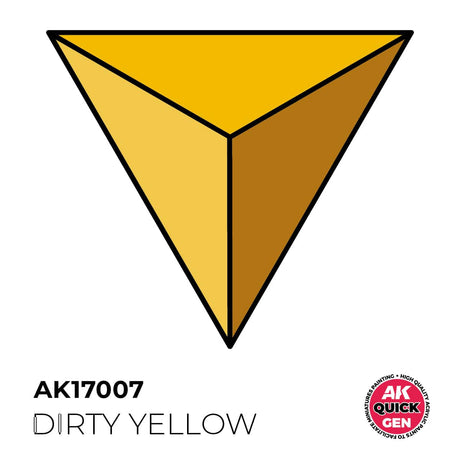 AK Interactive Quick Gen: Dirty Yellow - 18ml Acrylic Paint