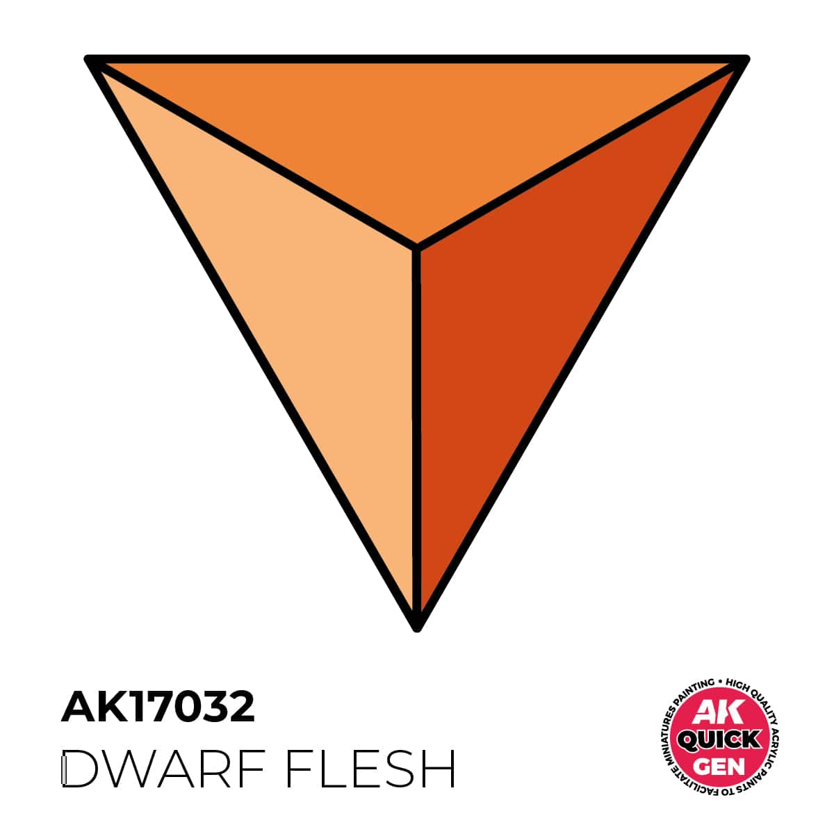 AK Interactive Quick Gen: Dwarf Flesh - 18ml Acrylic Paint