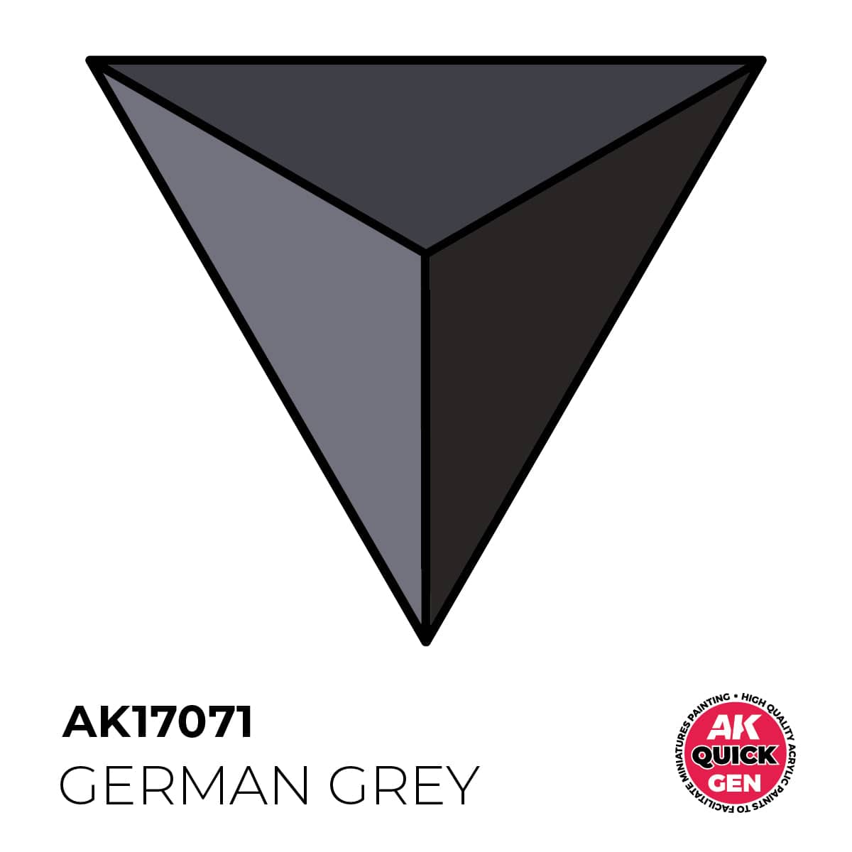 AK Interactive Quick Gen: German Grey - 18ml Acrylic Paint