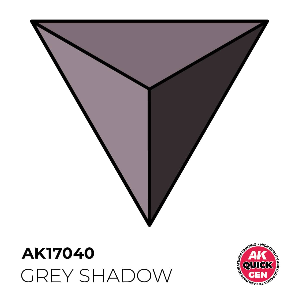 AK Interactive Quick Gen: Grey Shadow - 18ml Acrylic Paint