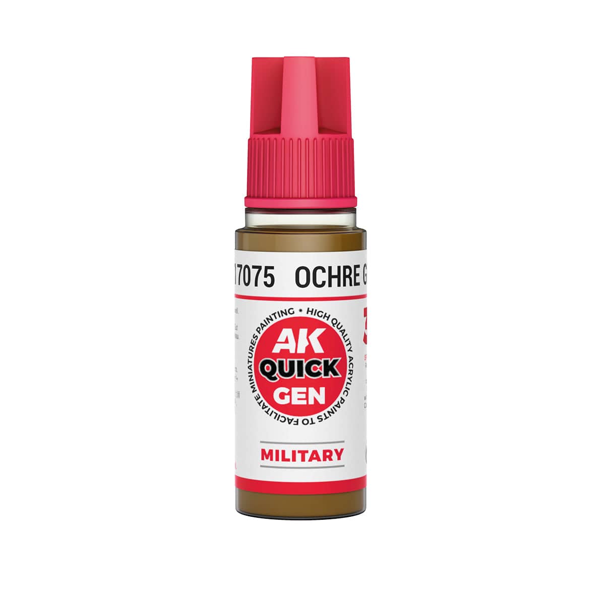 AK Interactive Quick Gen: Ochre Green - 18ml Acrylic Paint