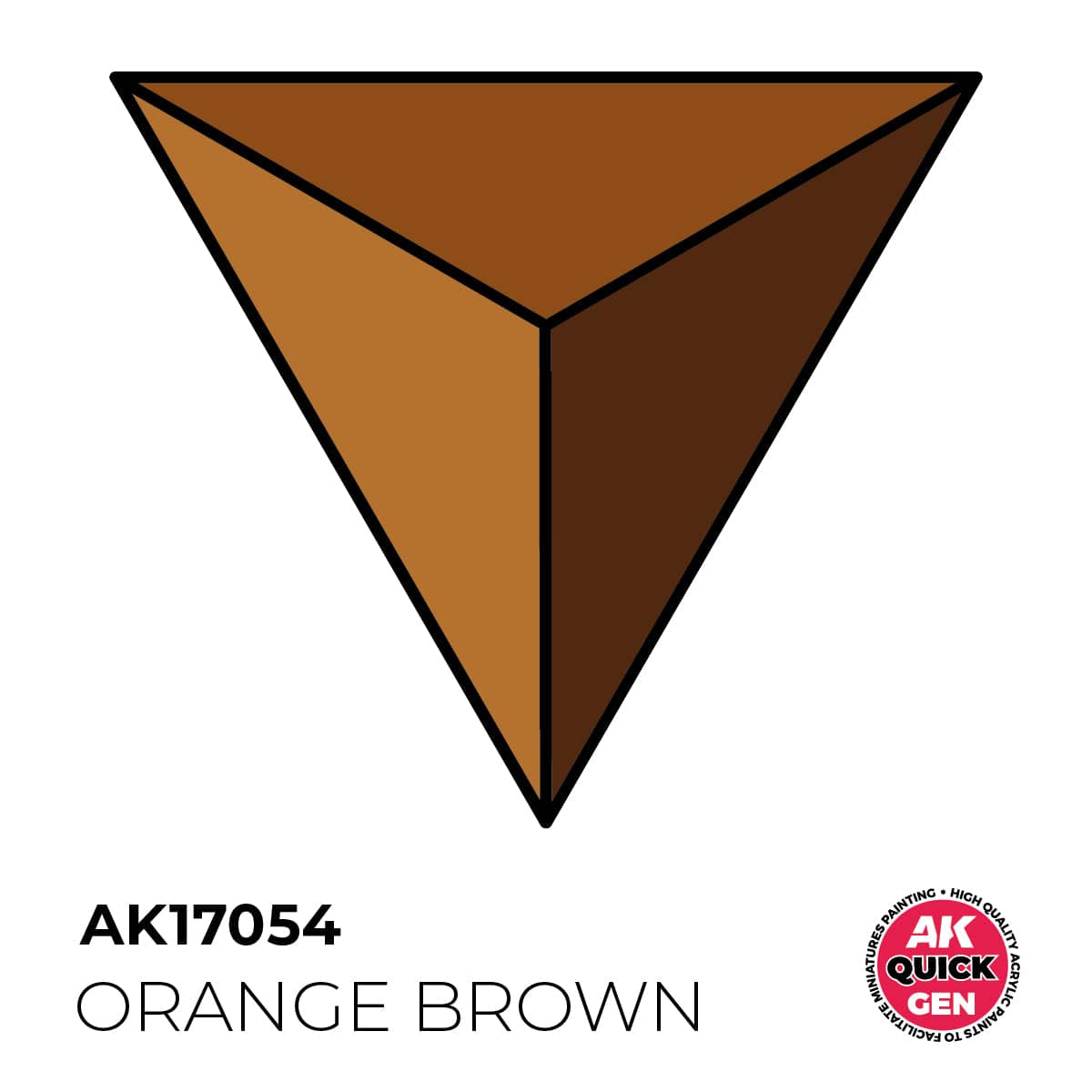 AK Interactive Quick Gen: Orange Brown - 18ml Acrylic Paint