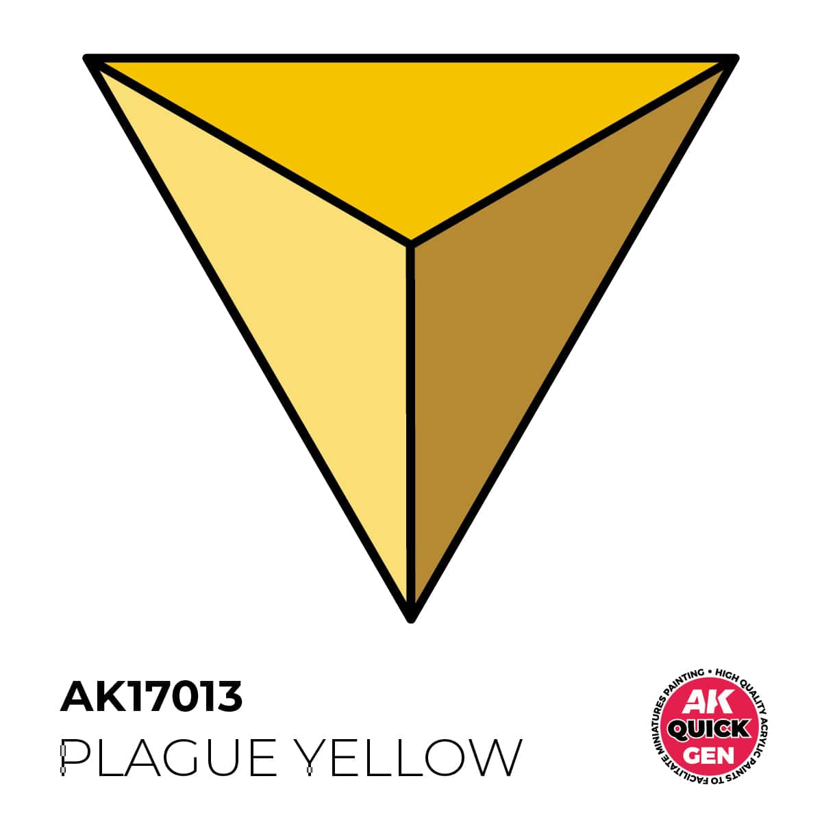 AK Interactive Quick Gen: Plague Yellow - 18ml Acrylic Paint