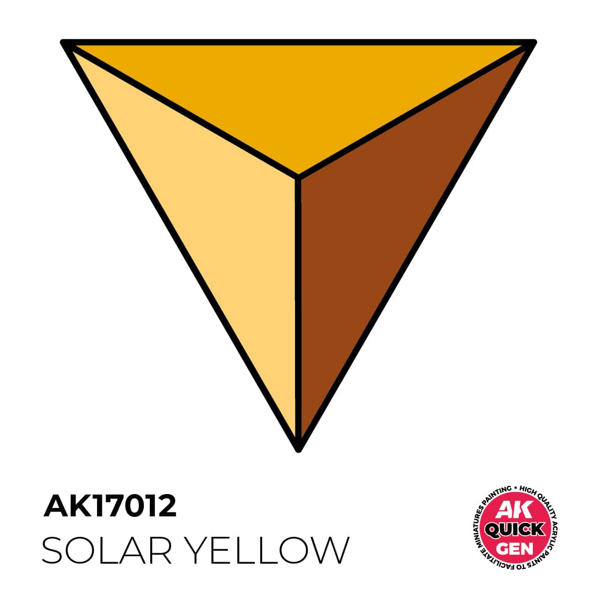 AK Interactive Quick Gen: Solar Yellow - 18ml Acrylic Paint