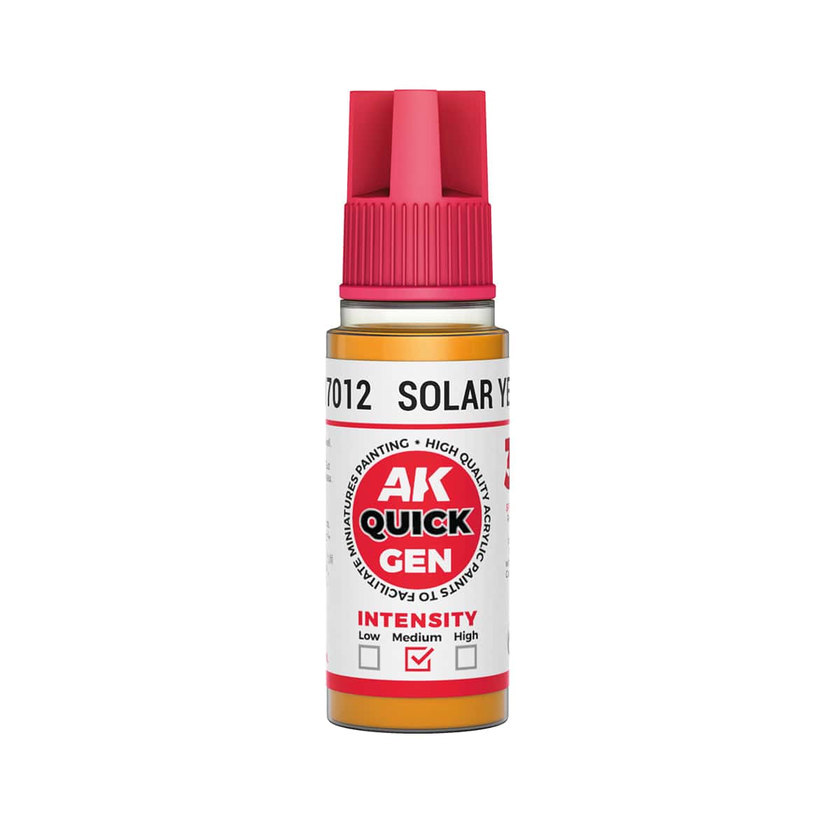 AK Interactive Quick Gen: Solar Yellow - 18ml Acrylic Paint