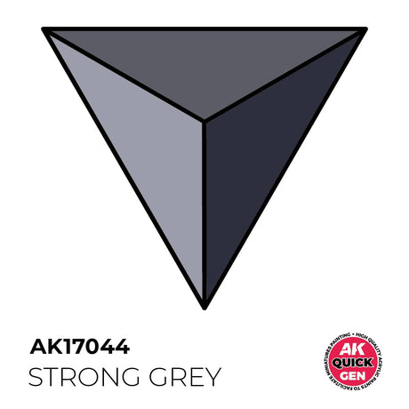AK Interactive Quick Gen: Strong Grey - 18ml Acrylic Paint