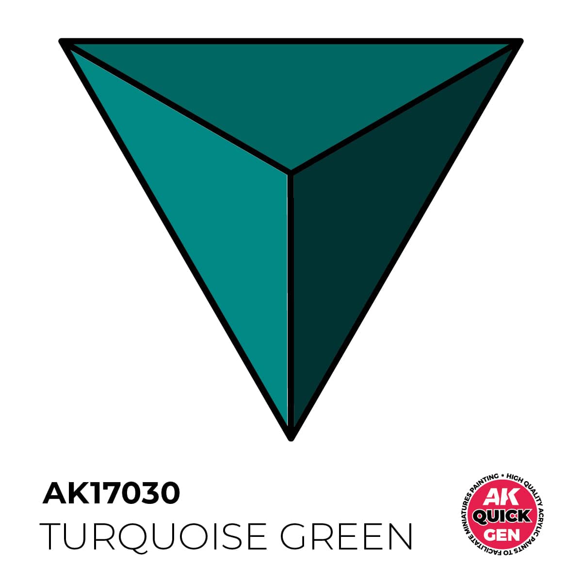 AK Interactive Quick Gen: Turquoise Green - 18ml Acrylic Paint