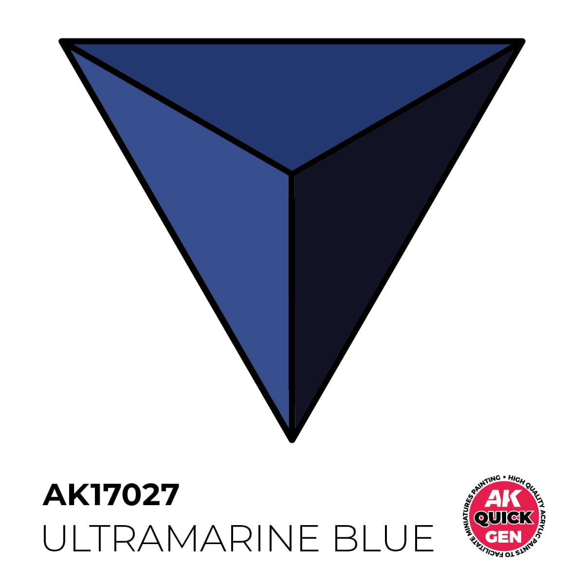 AK Interactive Quick Gen: Ultramarine Blue - 18ml Acrylic Paint