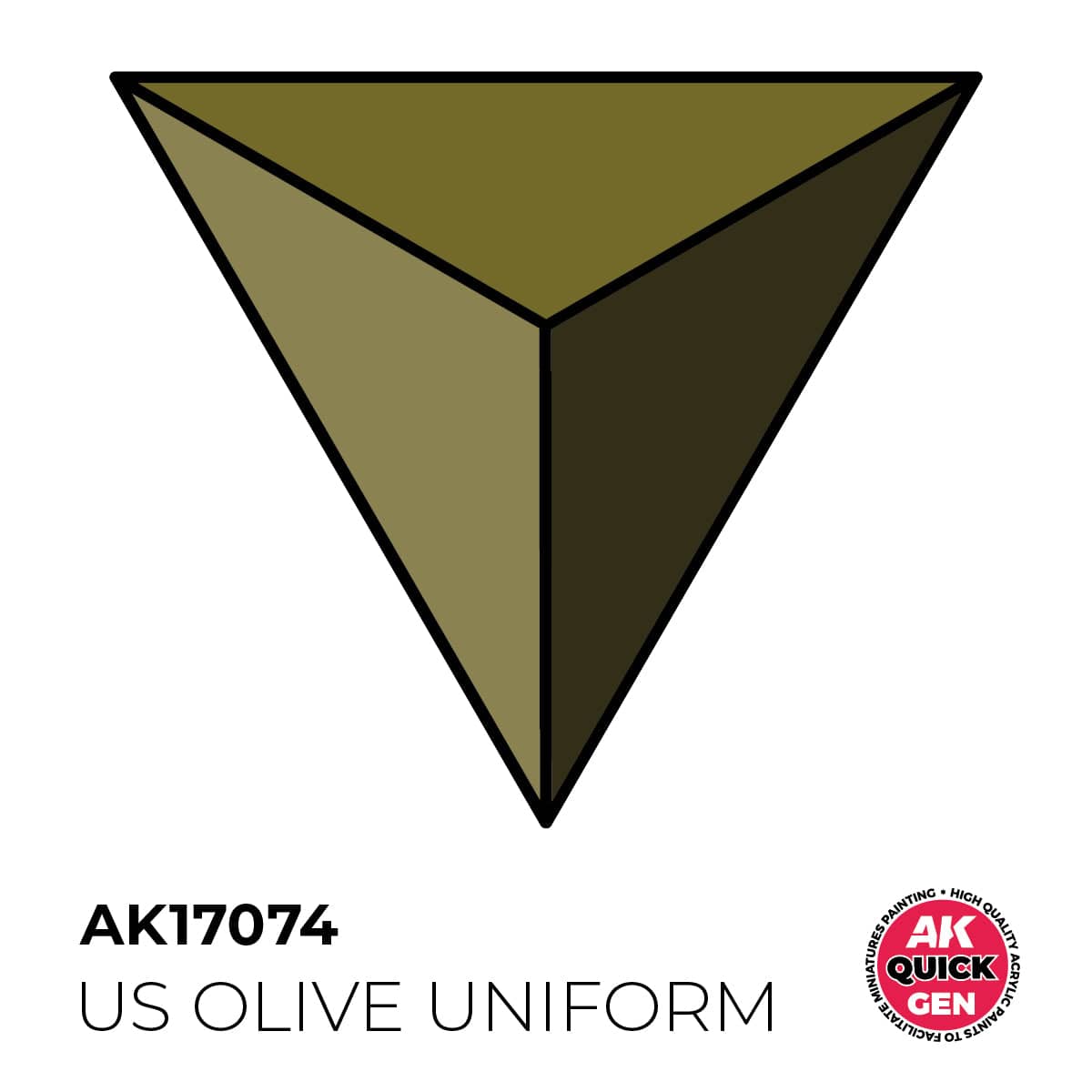AK Interactive Quick Gen: US Olive Uniform - 18ml Acrylic Paint