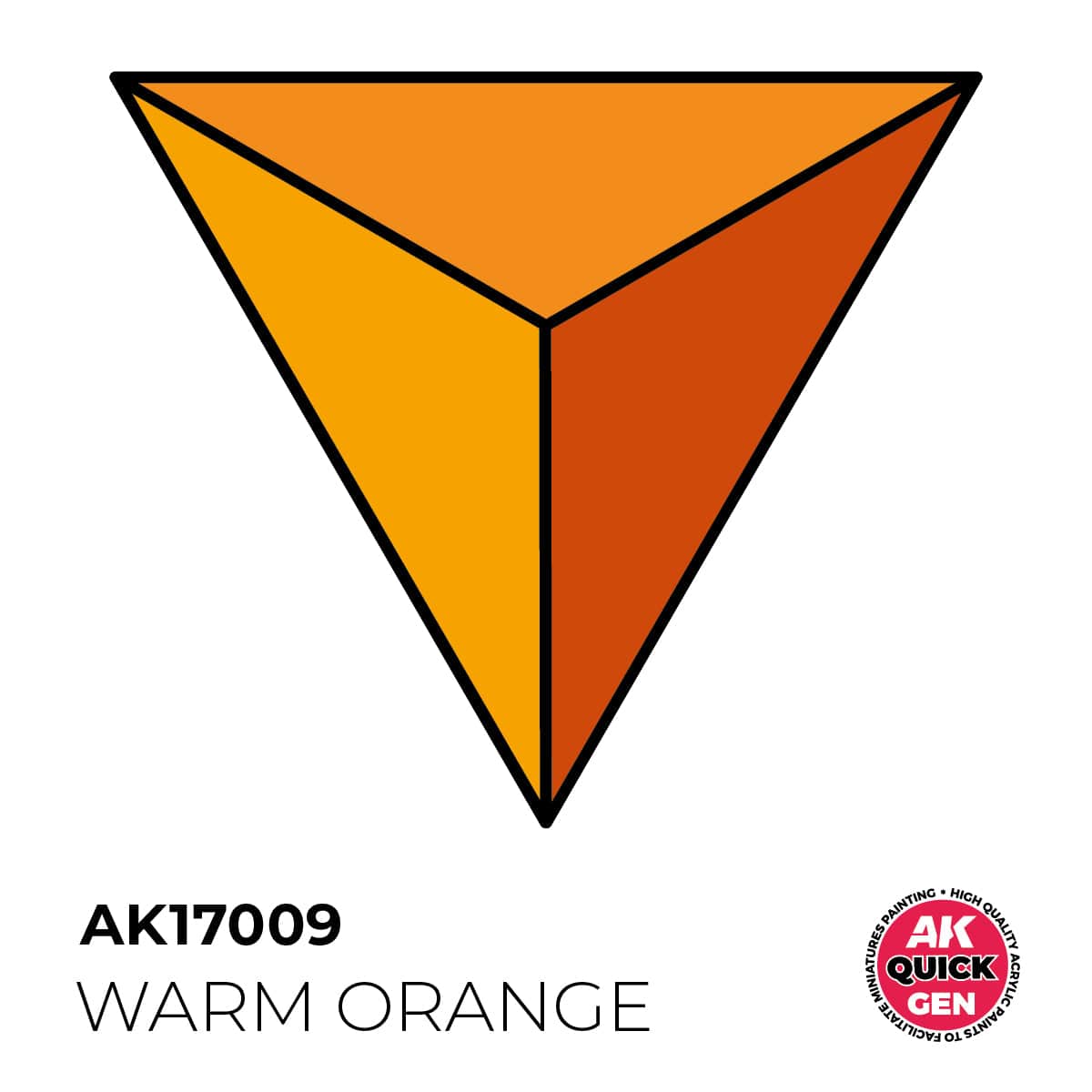 AK Interactive Quick Gen: Warm Orange - 18ml Acrylic Paint
