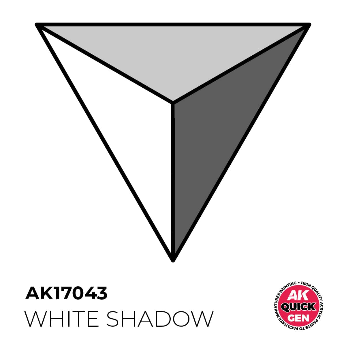 AK Interactive Quick Gen: White Shadow - 18ml Acrylic Paint