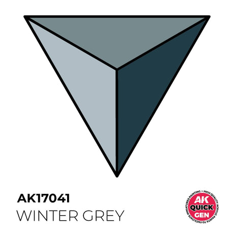 AK Interactive Quick Gen: Winter Grey - 18ml Acrylic Paint