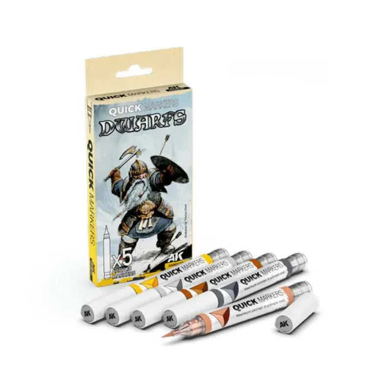 AK Interactive Quick Marker Set: Dwarfs - 5 Colour Set