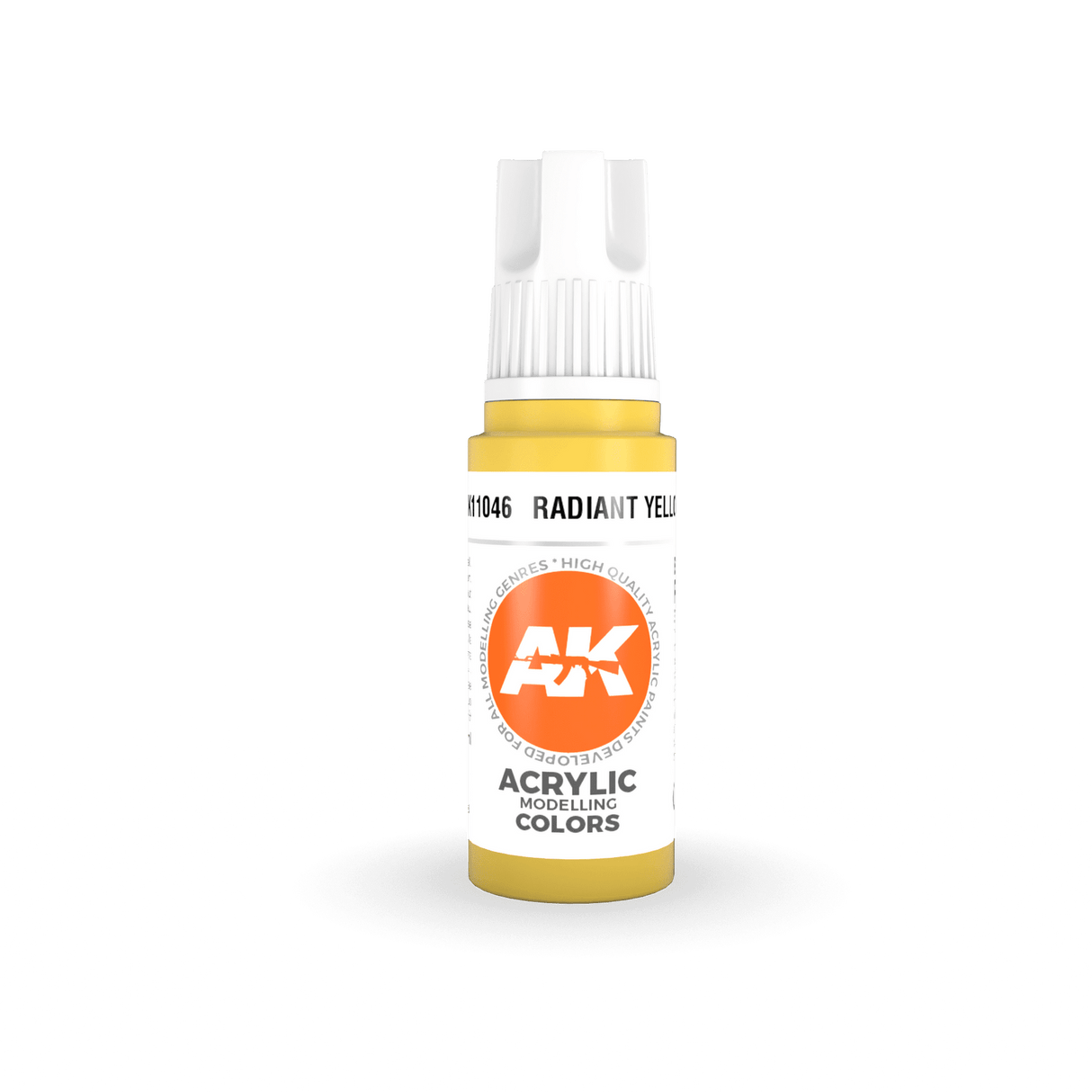 AK Interactive Radiant Yellow Acrylic Paint 17ml 3rd Generation [AK11046]