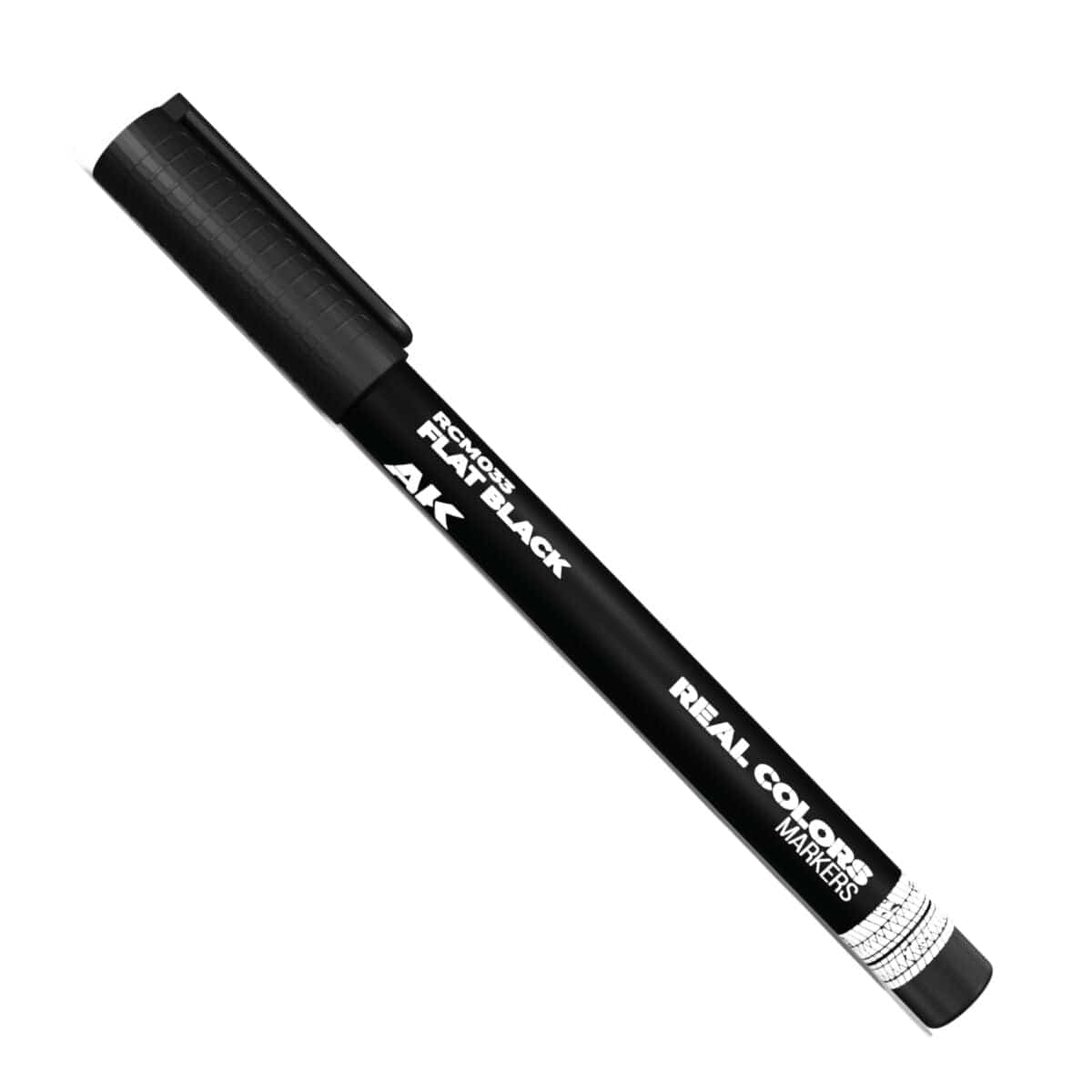 AK Interactive Real Colors Markers: Flat Black - Acrylic Paint Marker [AKRCM033]