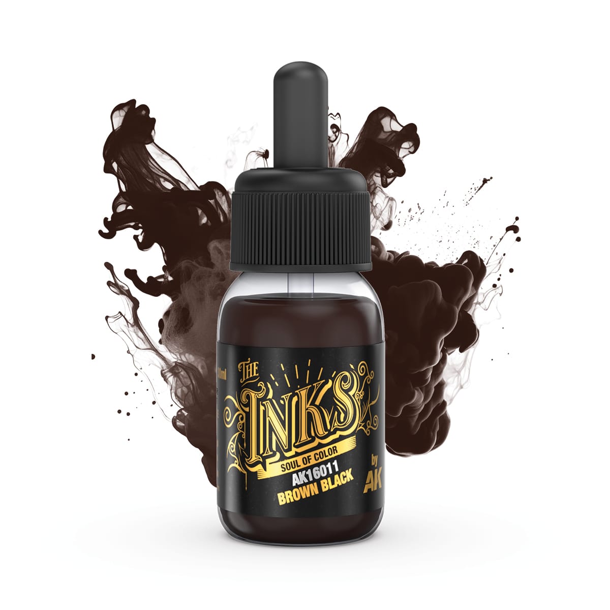 AK Interactive The INKS: Brown Black 30ml Acrylic Ink