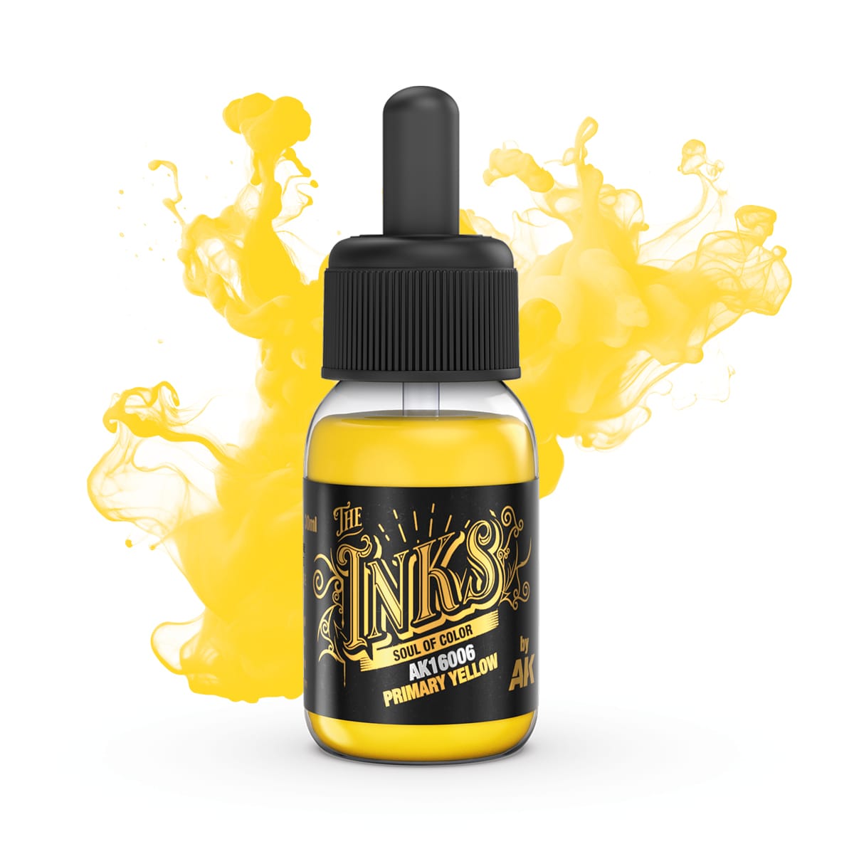 AK Interactive The INKS: Primary Yellow 30ml Acrylic Ink