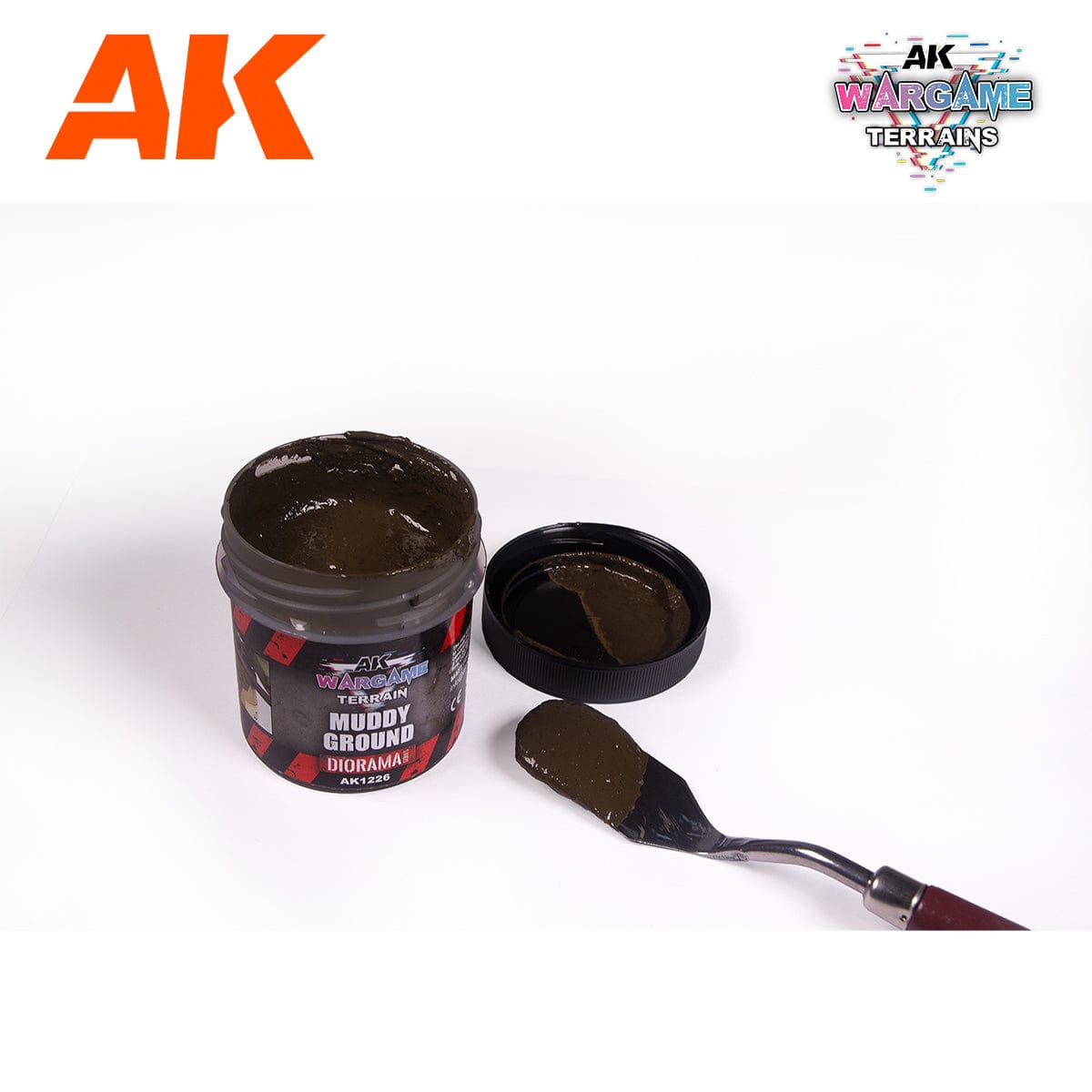 AK Interactive Wargame: Muddy Ground Terrain Paste 100ml