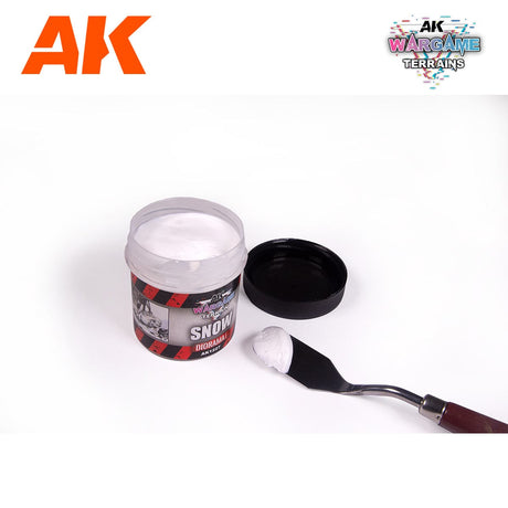 AK Interactive Wargame: Snow Terrain Paste 100ml