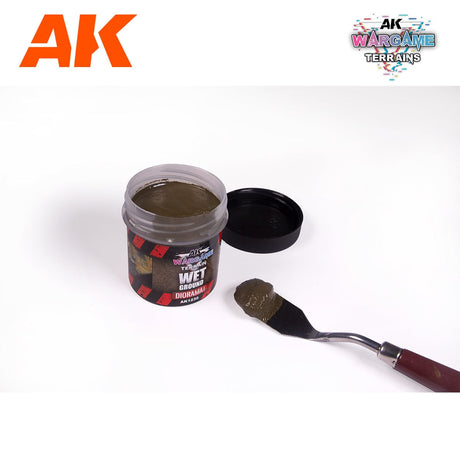 AK Interactive Wargame: Wet Ground Terrain Paste 100ml