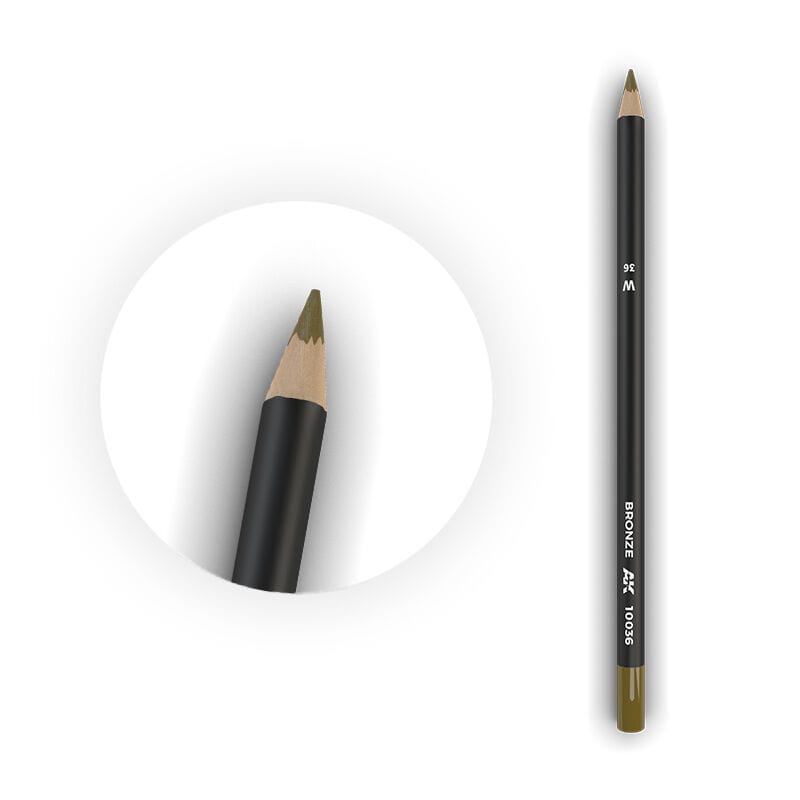 AK Interactive Weathering: Bronze Watercolour Pencil [AK10036]