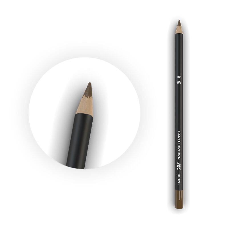AK Interactive Weathering: Earth Brown Watercolour Pencil [AK10028]