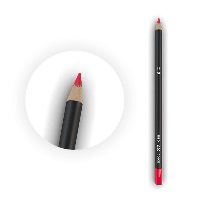 AK Interactive Weathering: Red Watercolour Pencil [AK10031]