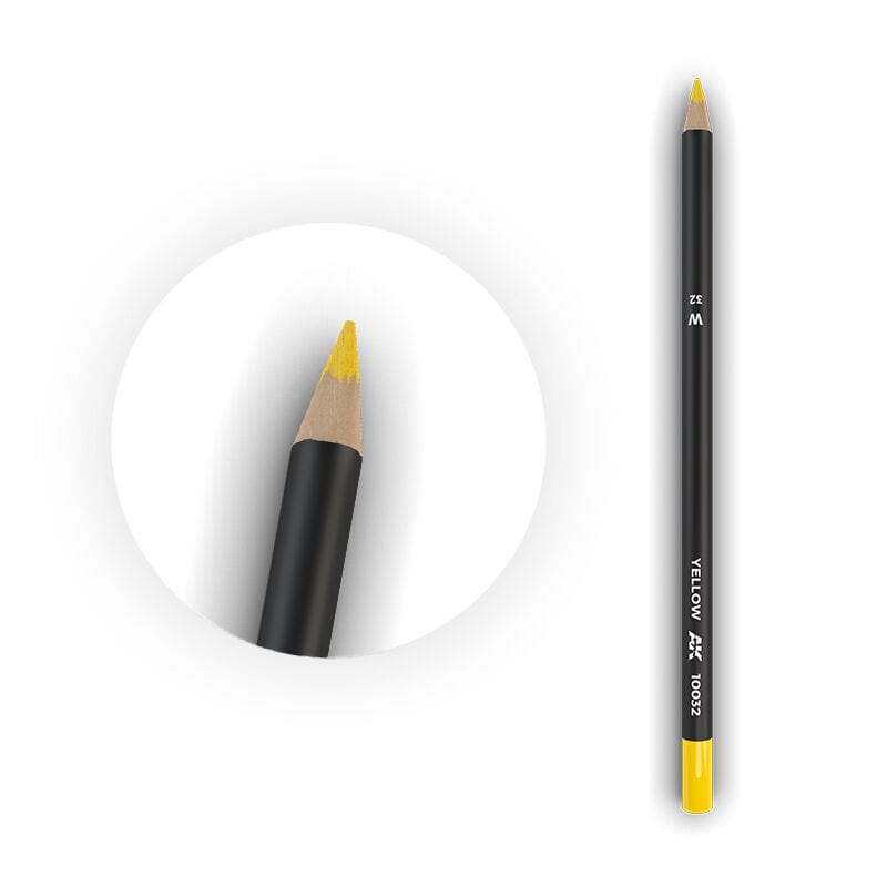 AK Interactive Weathering: Yellow Watercolour Pencil [AK10032]