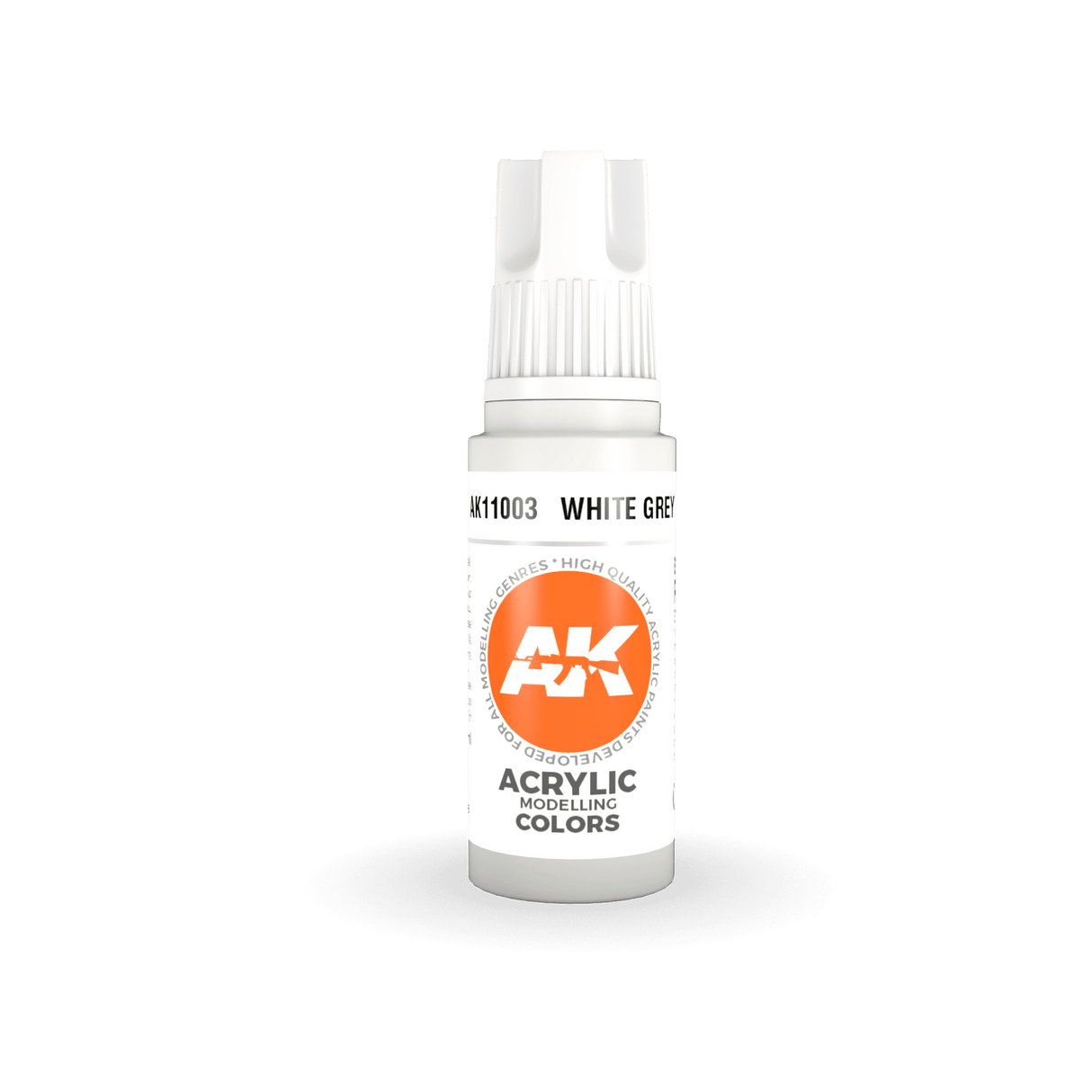 AK Interactive White Grey Acrylic Paint 17ml 3rd Generation [AK11003]