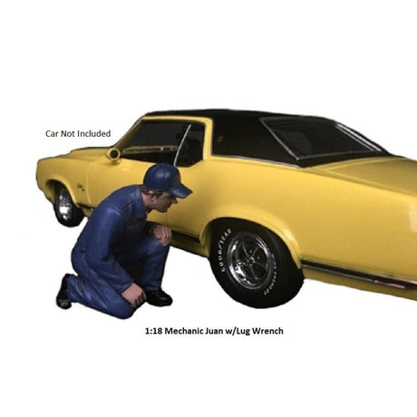 American Diorama 1/18 Juan Mechanic w/Lug Wrench Figure Accessory - Hobbytech Toys
