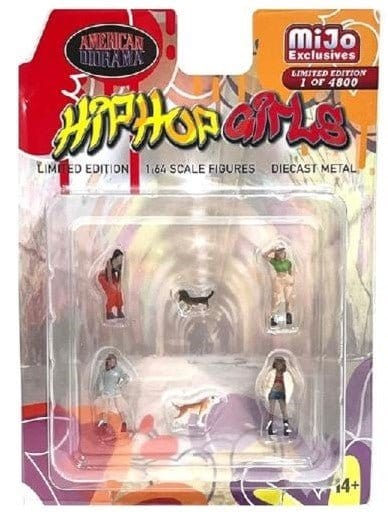 American Diorama 1/64 Hip Hop Girls Diecast Figure Set Accessory - Hobbytech Toys