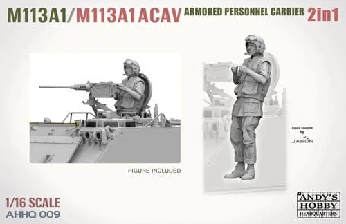 Andys Hobby HQ 1/16 M113A1/M113A1 ACAV Armoured Personnel Carrier Plastic Model Kit - Hobbytech Toys