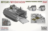 Andys Hobby HQ 1/16 M113A1/M113A1 ACAV Armoured Personnel Carrier Plastic Model Kit - Hobbytech Toys