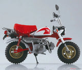 Aoshima 1/12 Diecast Honda Monkey Special Shasta White x Candy Alamoana Red Plastic Model Kit