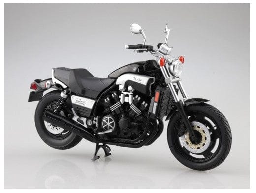 Aoshima 1/12 Diecast Yamaha VMAX (Black) Plastic Model Kit - Hobbytech Toys