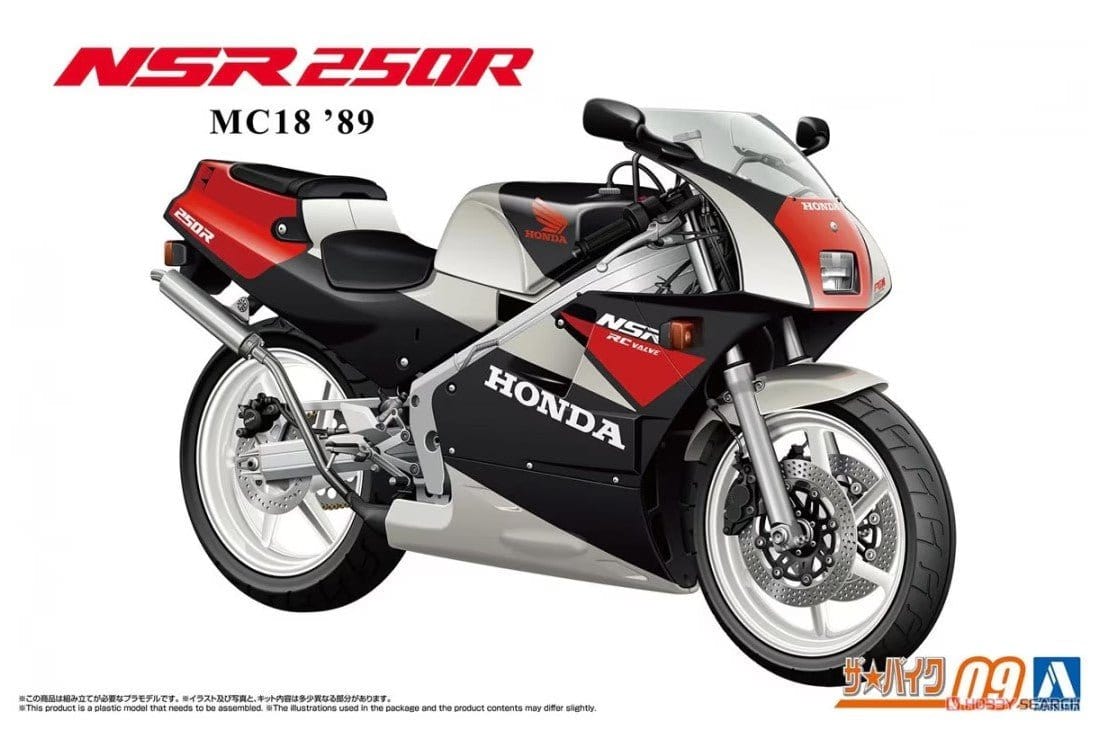 Aoshima 1/12 Honda MC18 NSR250R 89 Plastic Model Kit - Hobbytech Toys